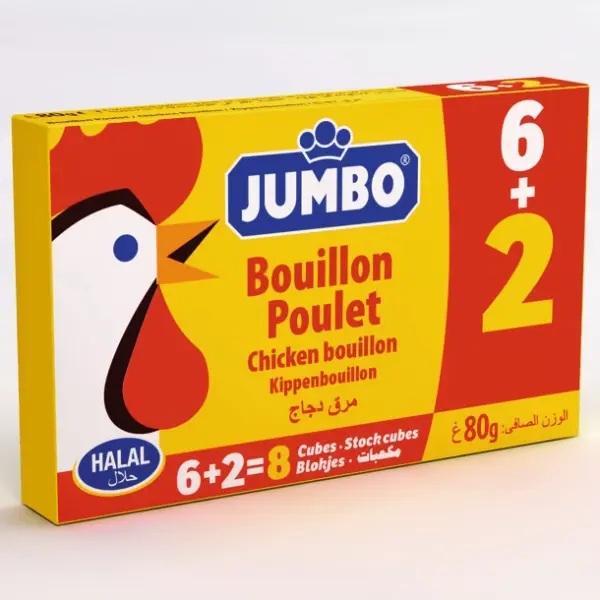 Jumbo poulet halal 6+2