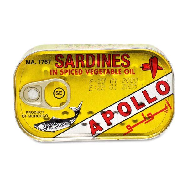 Apollo Sardines in Spiced Vegetable Oil (125g)