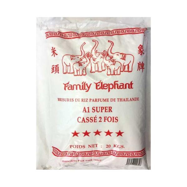 riz parfumé cassé 2 fois FAMILY ELEPHANT 20kg